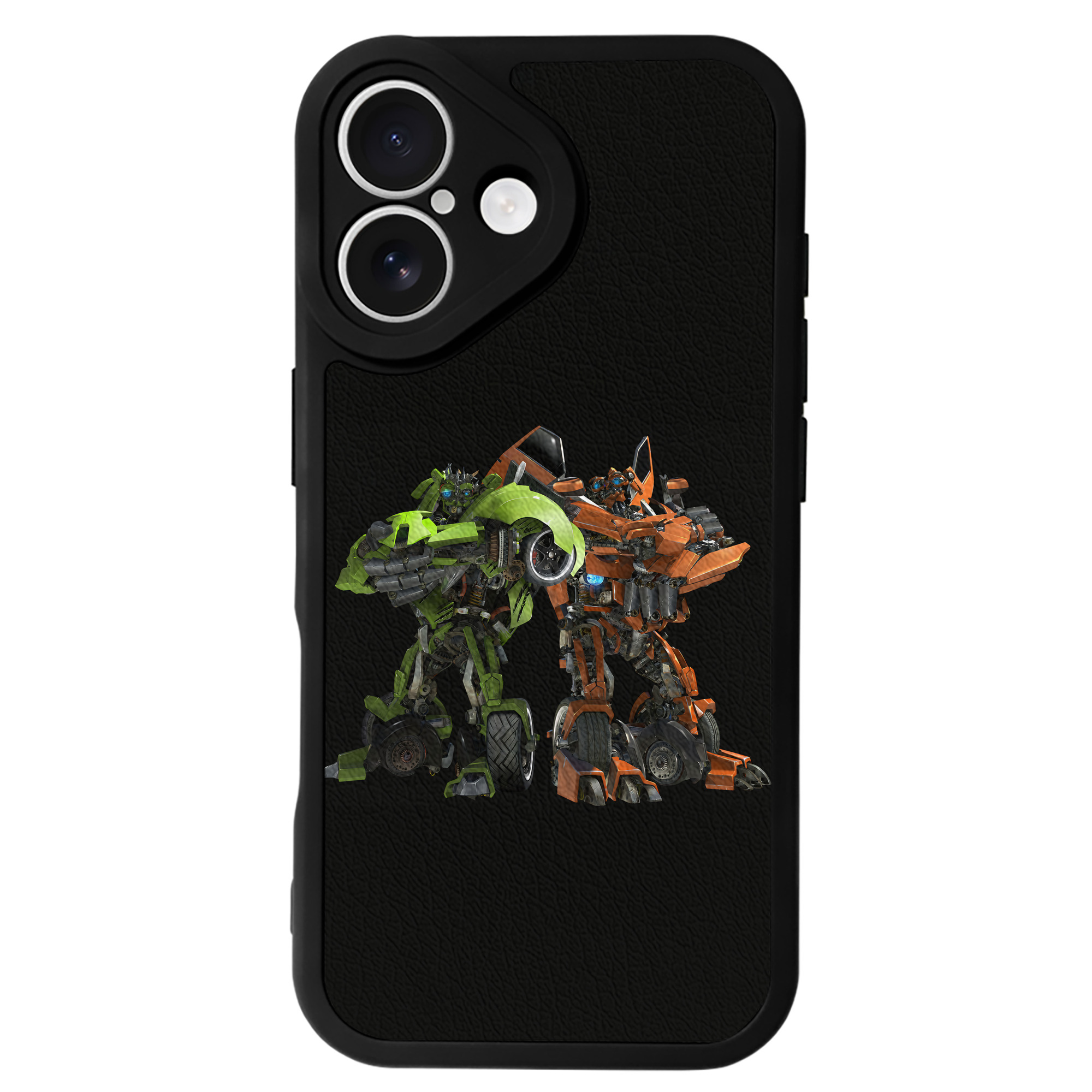 （画像用） Transformers トランスフォーマー 【iPhone 16シリーズ対応】シリコンスマホケース（レザー調） 材質：シリコン